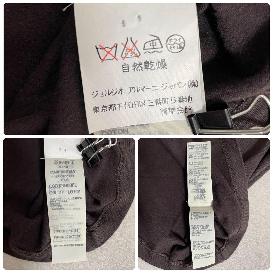 古着ARMANI JEANS 半袖Tシャツ サイズ8 ブラック