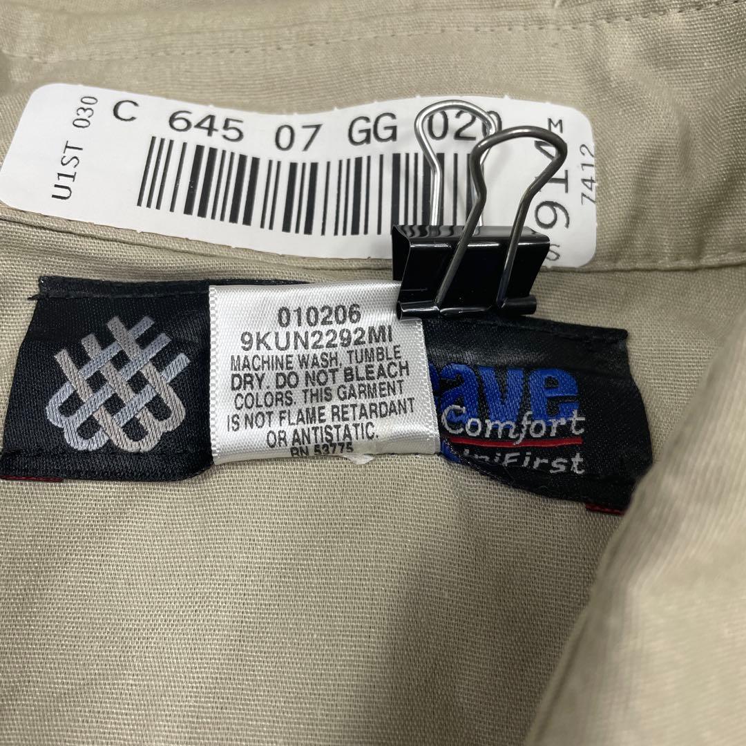 古着 Unifirst ユニファースト 長袖ワークシャツ サイズXL ベージュ