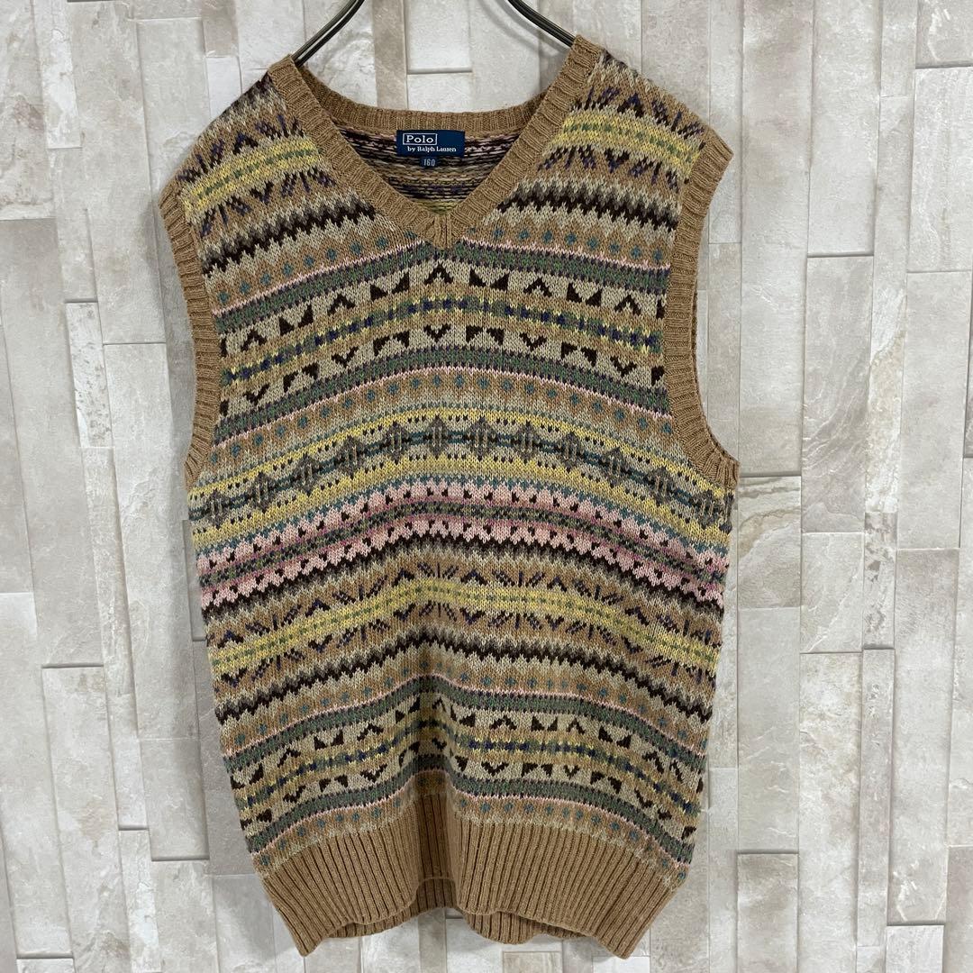【希少】 90s POLO RALPH LAUREN カシミヤ ニット 160