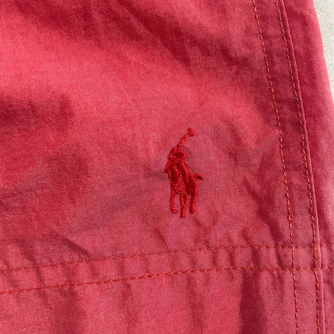 【美品】POLO RALPH LAUREN フラワー柄 レッド スイムショーツ