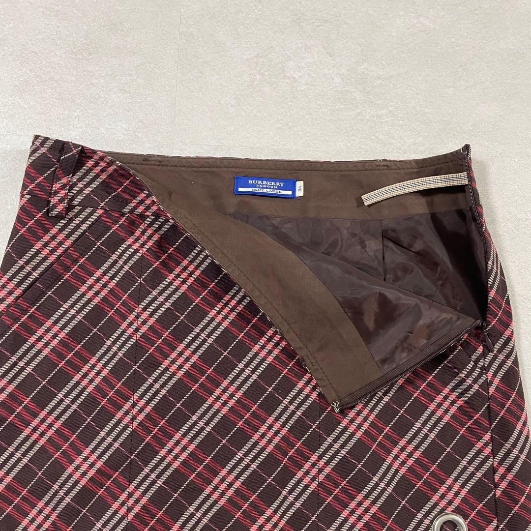 古着 BURBERRY LONDON ブルーレーベル ミニスカート 日本製
