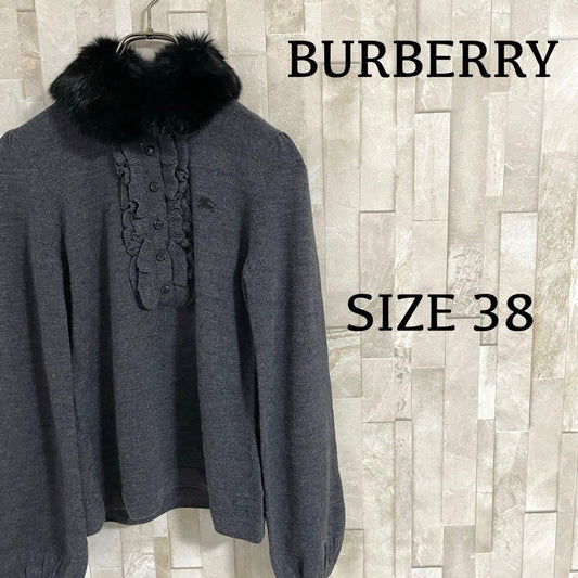 【美品】BURBERRY LONDON ブルーレーベル 長袖ニットブラウス