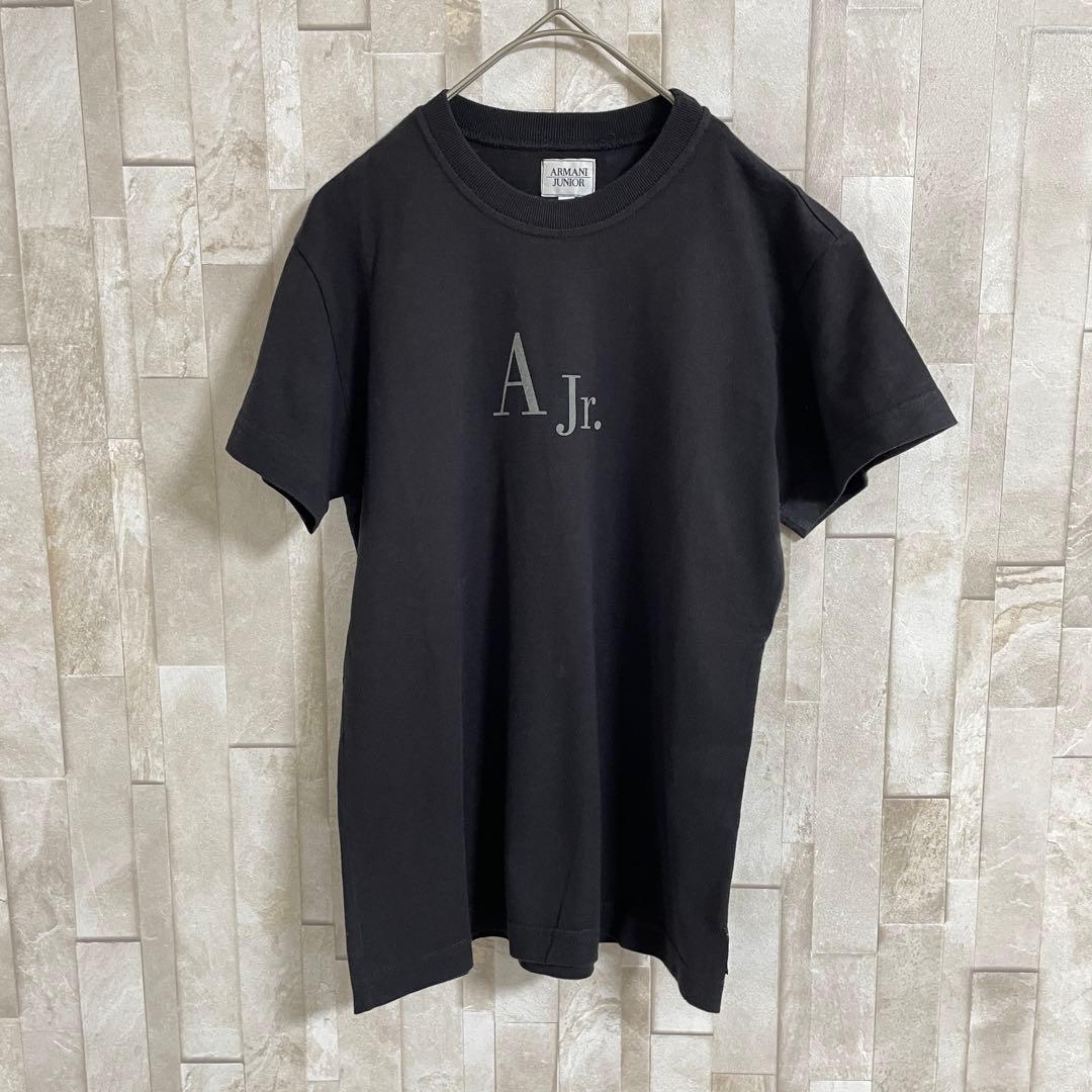 【美品】ARMANI JUNIOR 半袖Tシャツ サイズIV ブラック