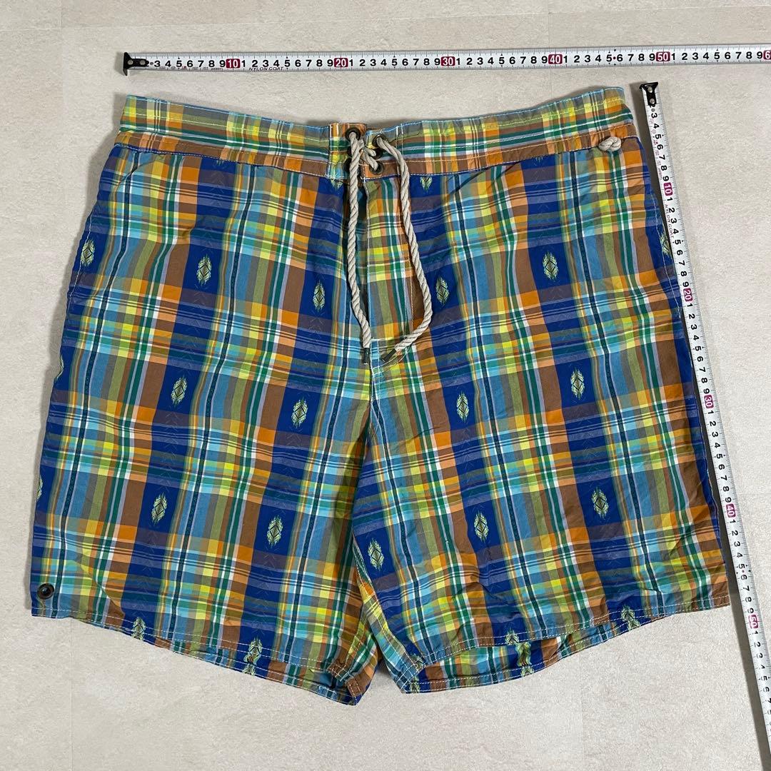【美品】POLO RALPH LAUREN スイムショーツ XXL チェック柄