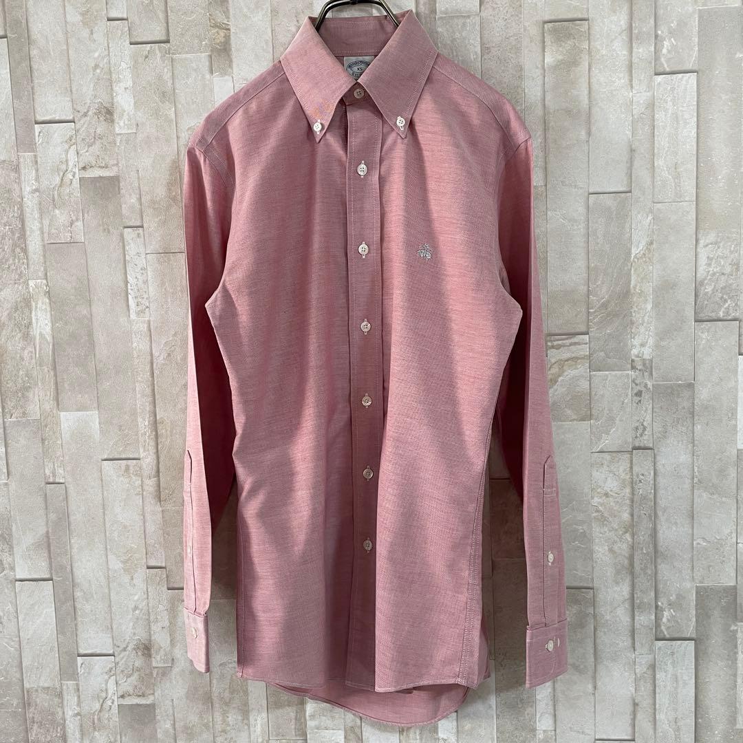 古着 Brooks Brothers 長袖シャツ ボタンダウン XS ピンク