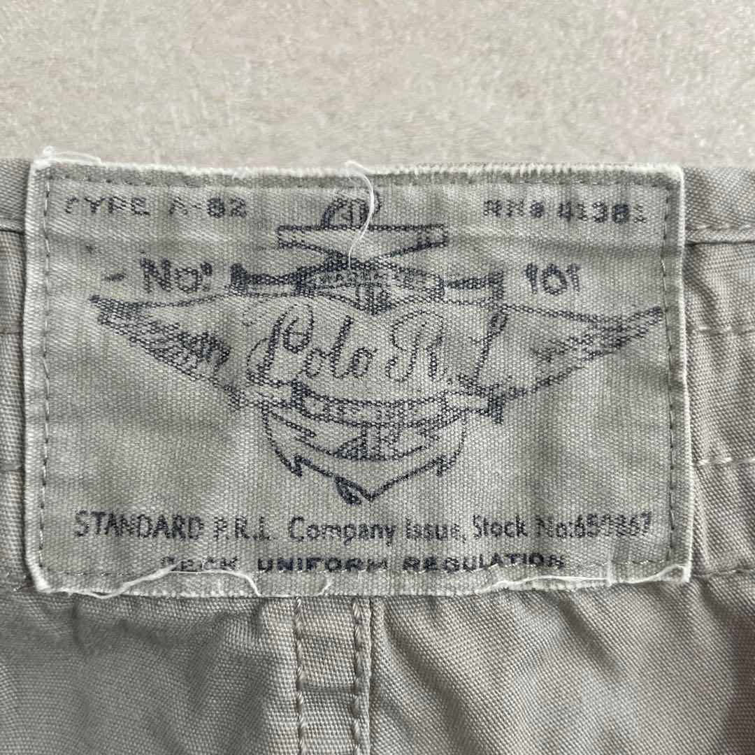 90s POLO RALPH LAUREN ハーフパンツ グレー 34サイズ