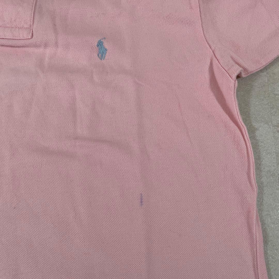 90s POLO RALPH LAUREN 半袖ポロシャツ ポニー刺繍 ピンク