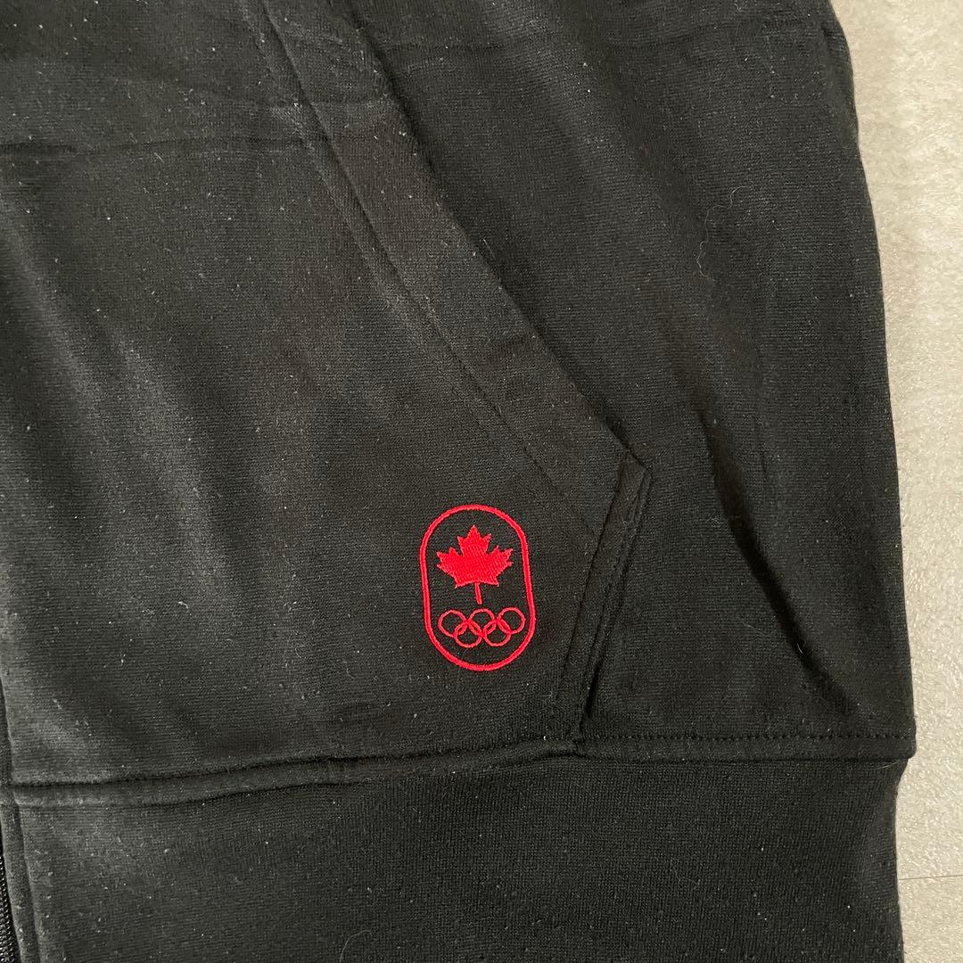 【美品】adidas カナダ オリンピックモデル ジップアップパーカー L 黒