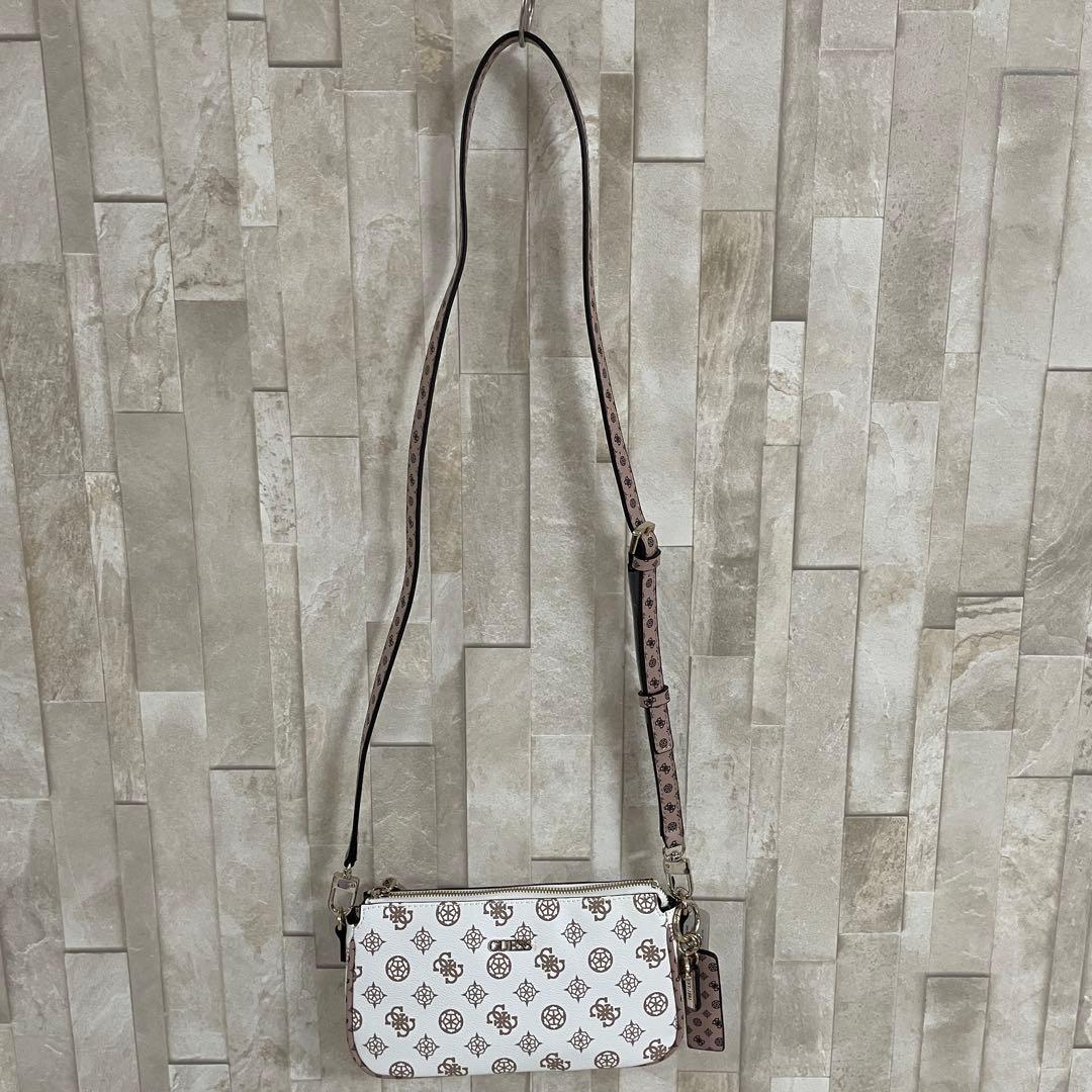 訳あり新品 GUESS ショルダーバッグ ダブルポーチ 2way
