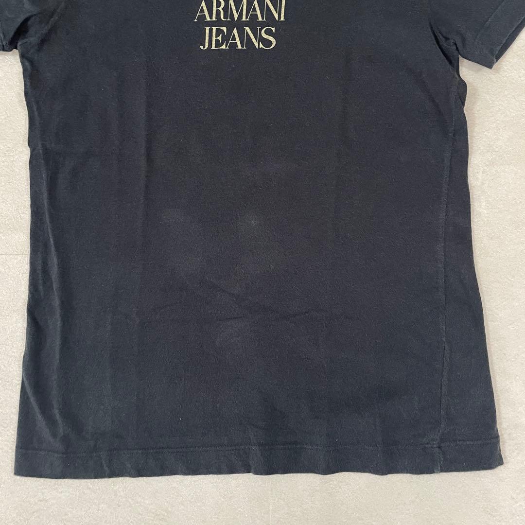古着 ARMANI JEANS Tシャツ サイズXS ブラック