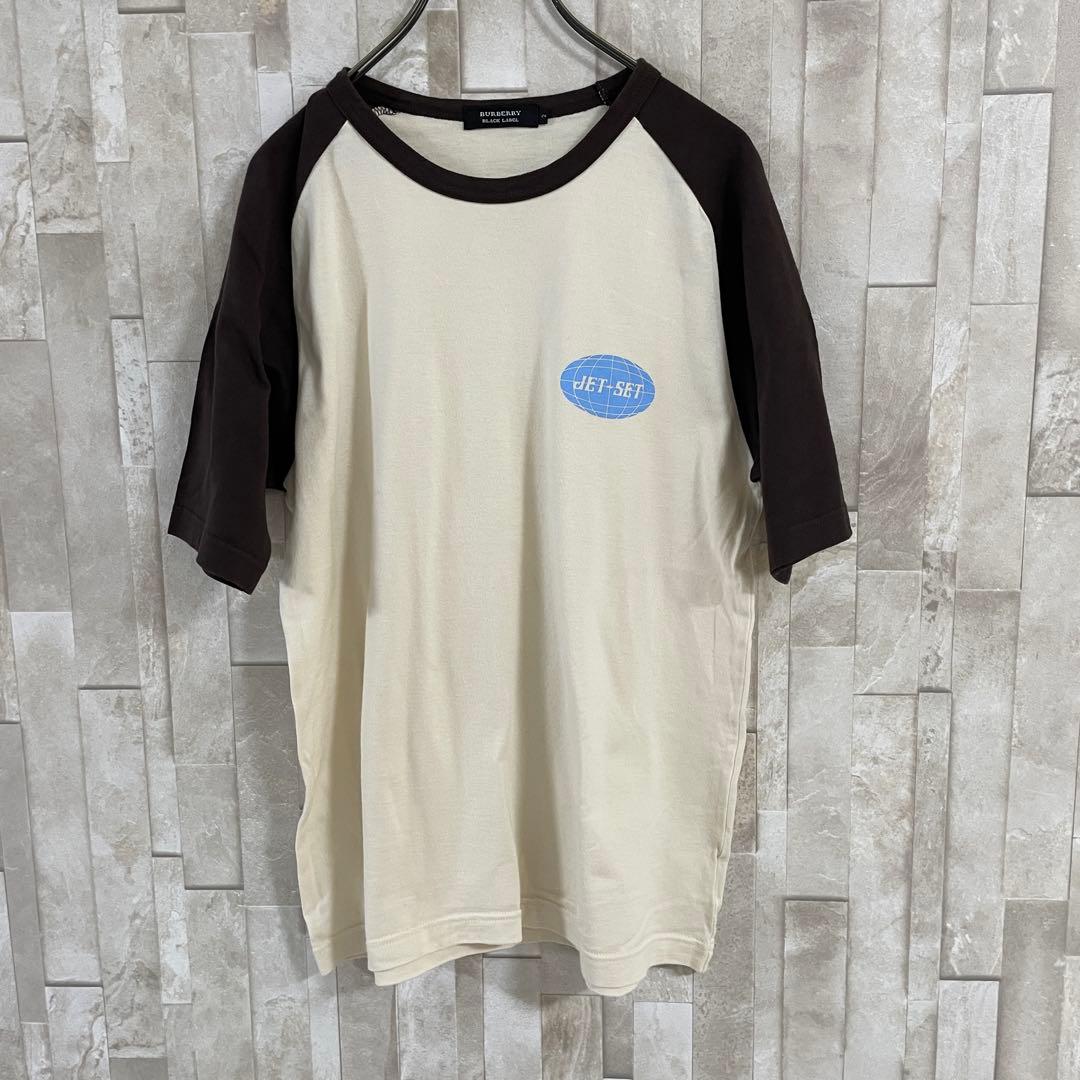 古着 BURBERRYBLACK LABEL 半袖Tシャツ 2サイズ ツートン