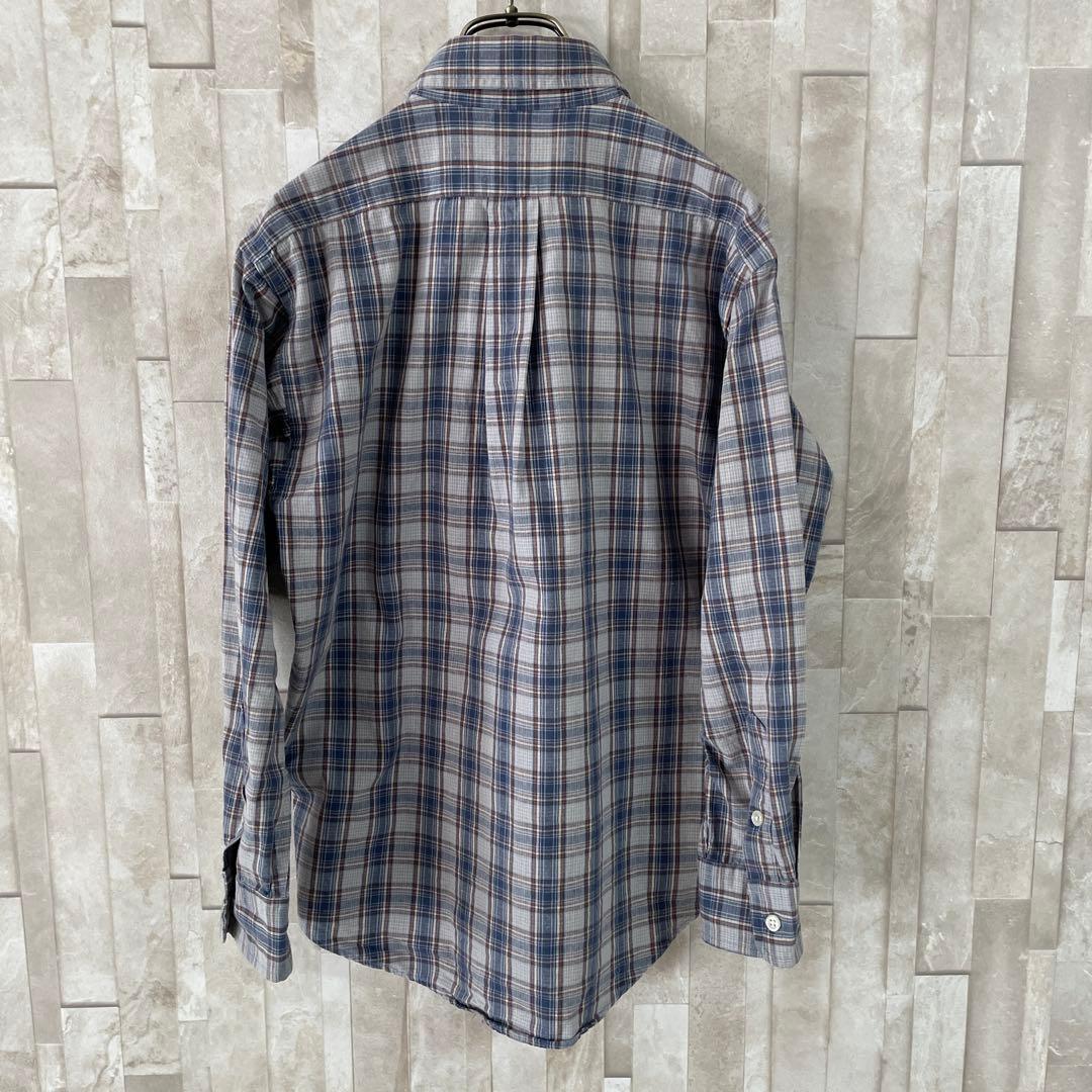 【美品】90s POLO RALPH LAUREN 長袖シャツ S チェック柄