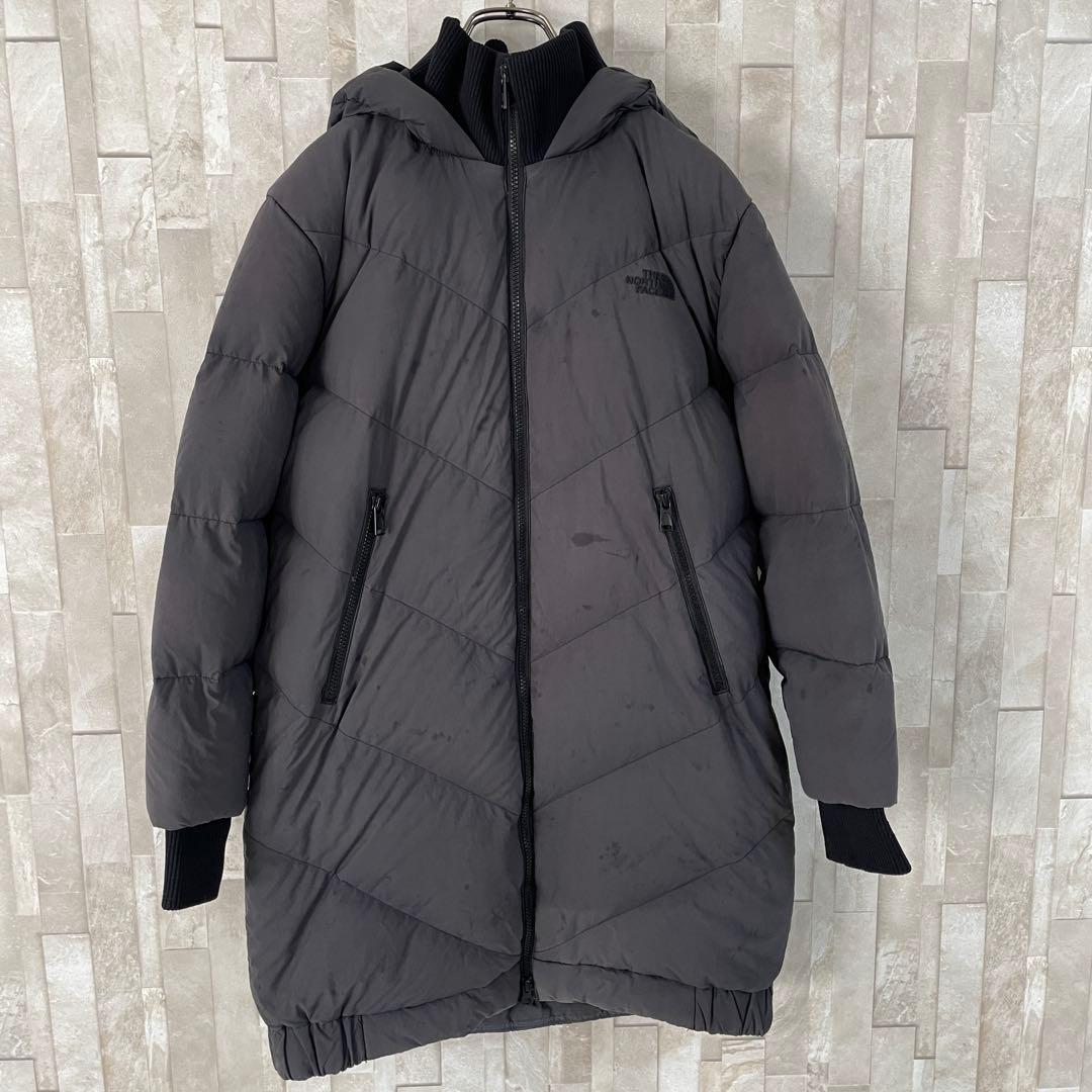 古着 THE NORTH FACE ロングダウンジャケット サイズS ブラック