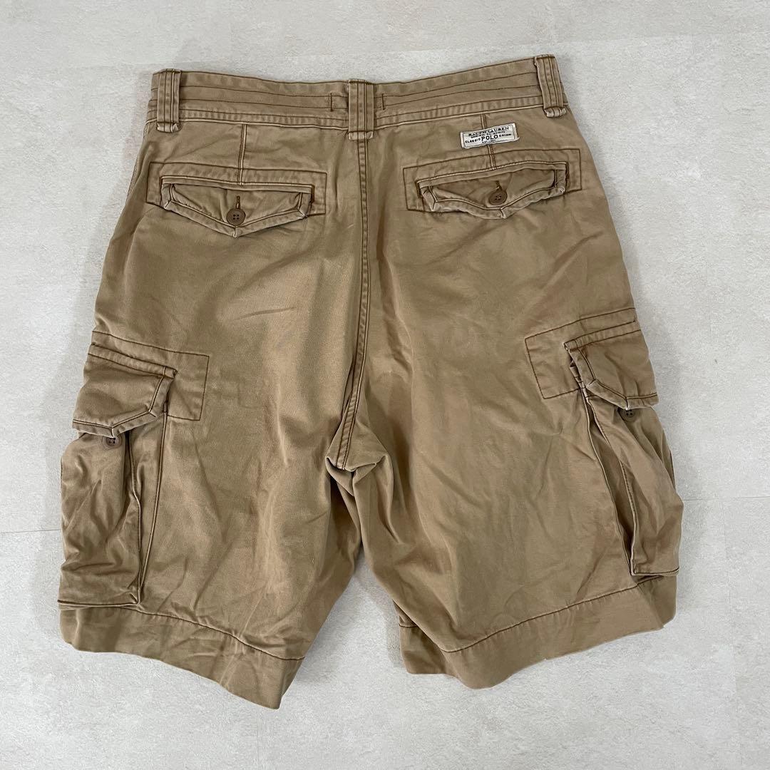 古着 POLO RALPH LAUREN ハーフパンツ サイズ32 ブラウン