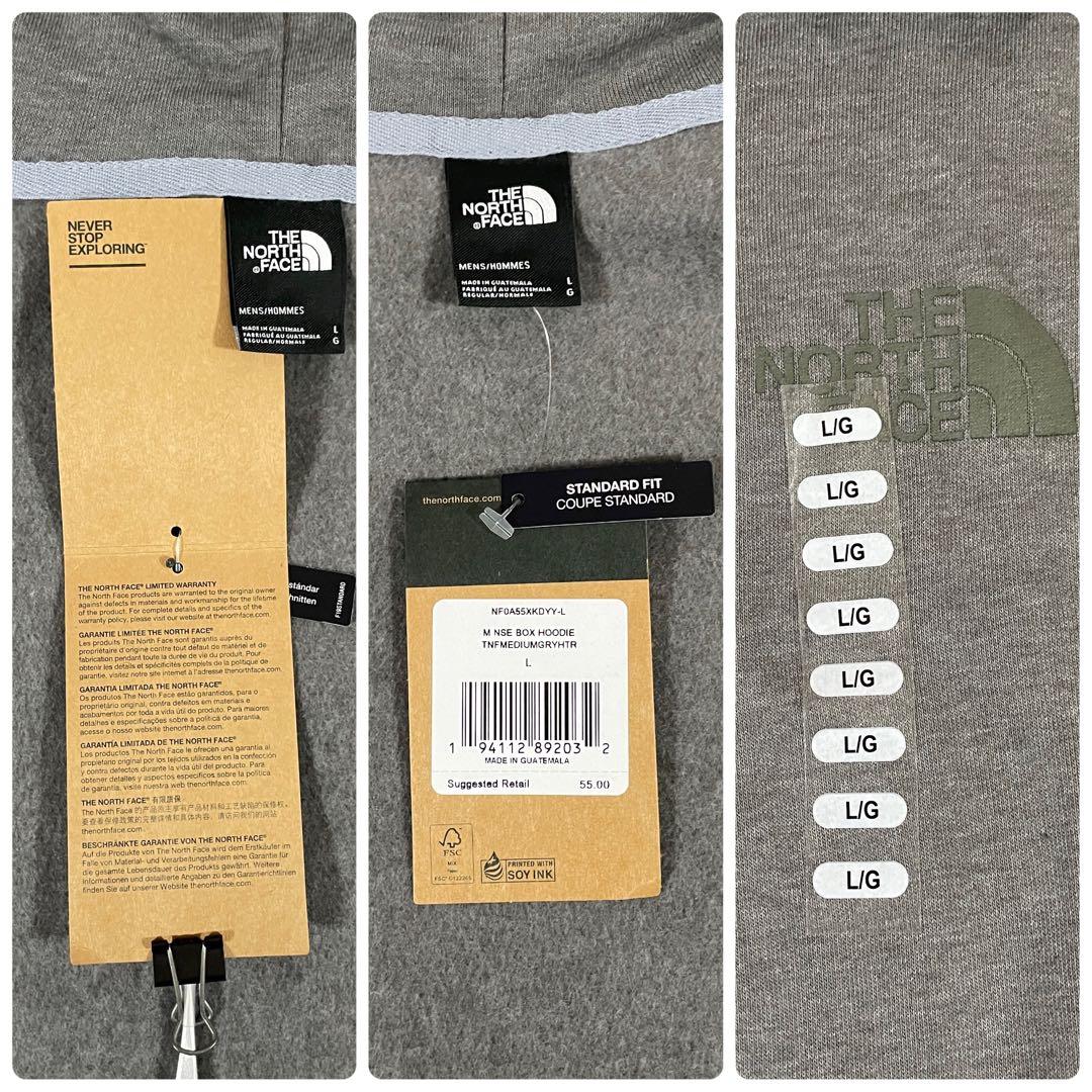 【新品未使用タグ付】THE NORTH FACE ボックスフーディ L
