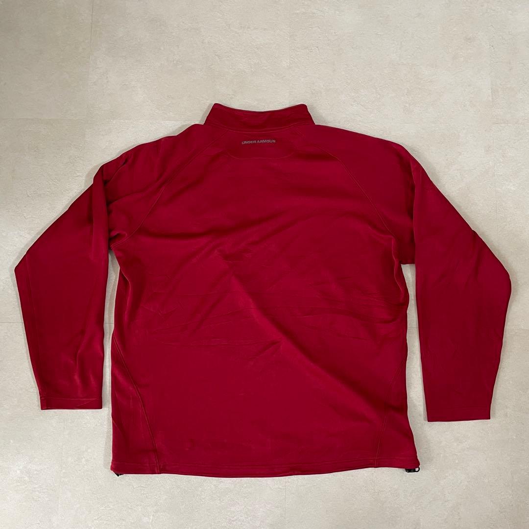 古着 UNDER ARMOUR ハーフジップ フリース レッド