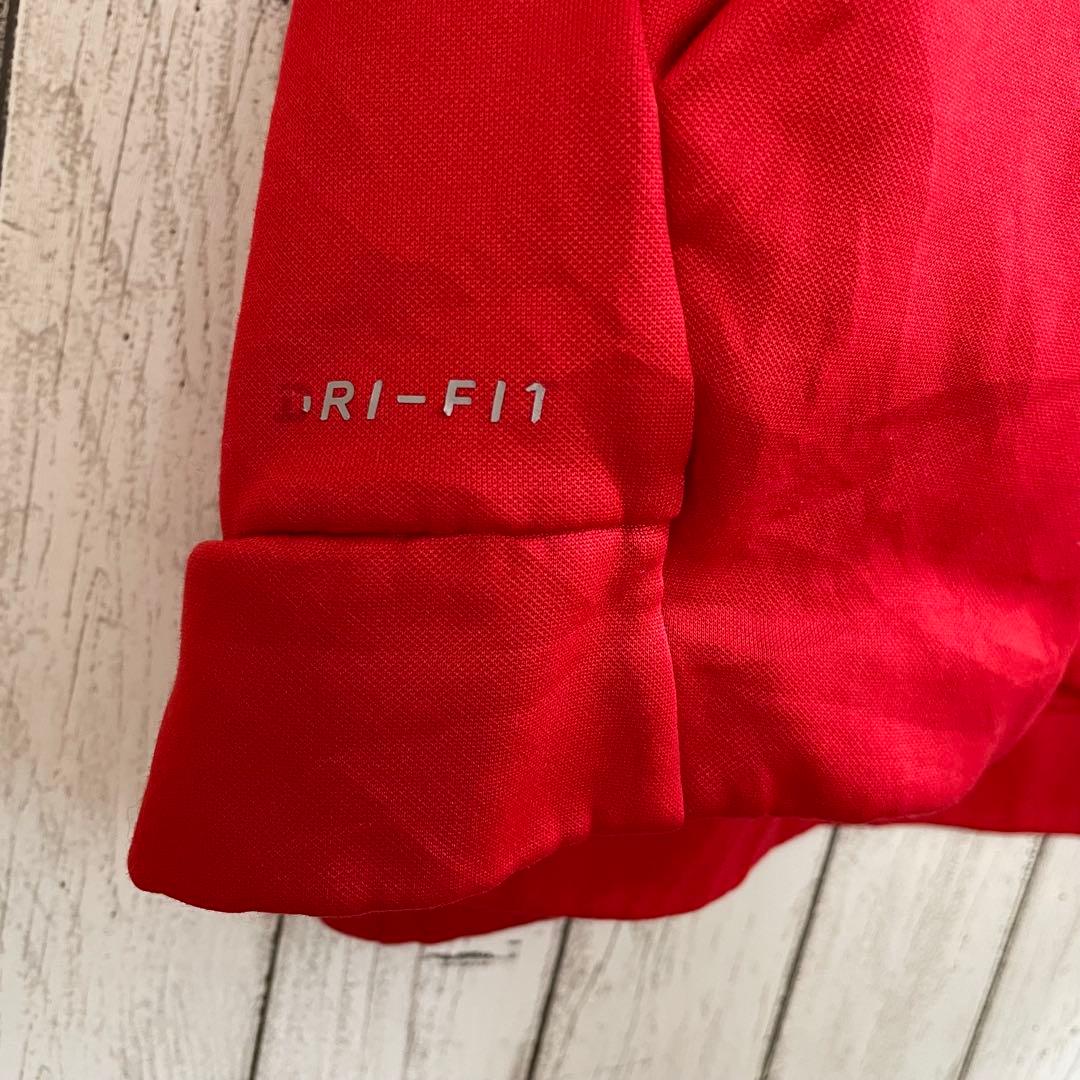 【美品】NIKE 長袖パーカー Lサイズ レッド DRI-FIT