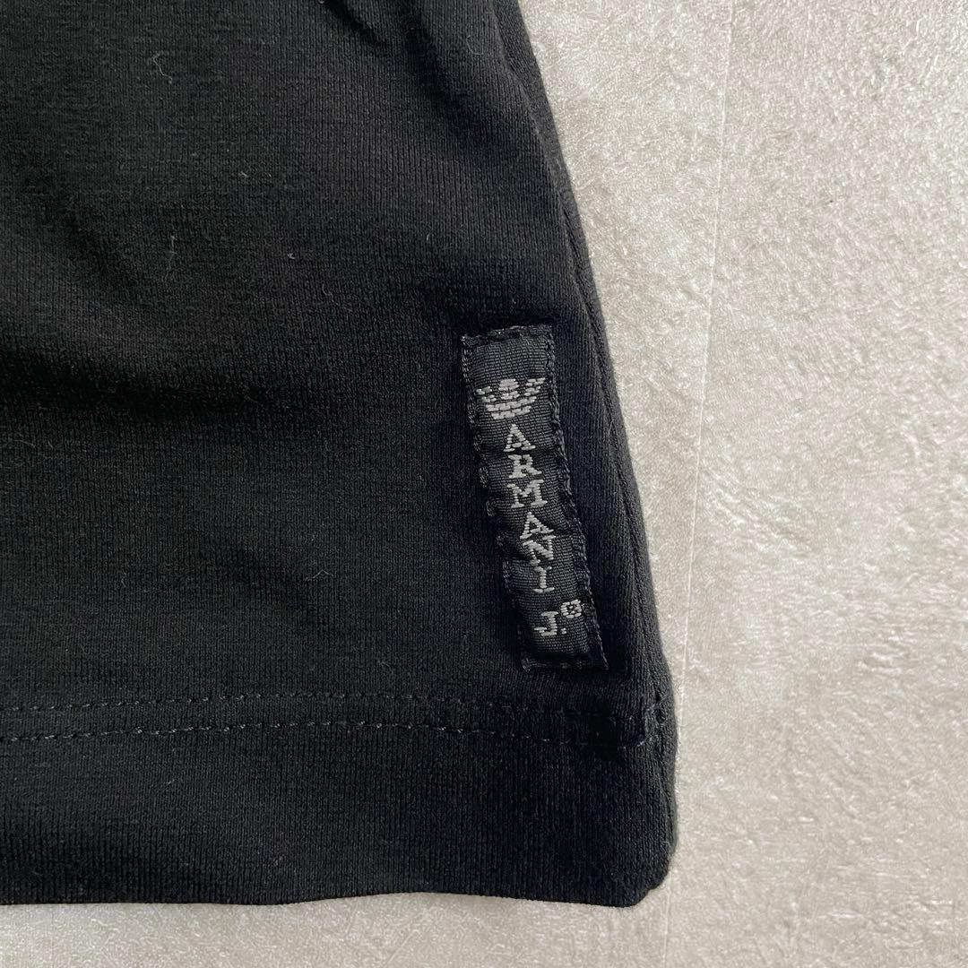 【美品】古着 ARMANI JEANS ブラック 半袖Tシャツ USAサイズ6