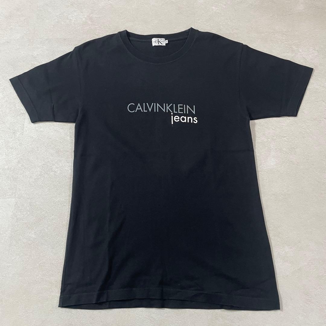 【美品】Calvin Klein jeans ブラック 半袖Tシャツ M