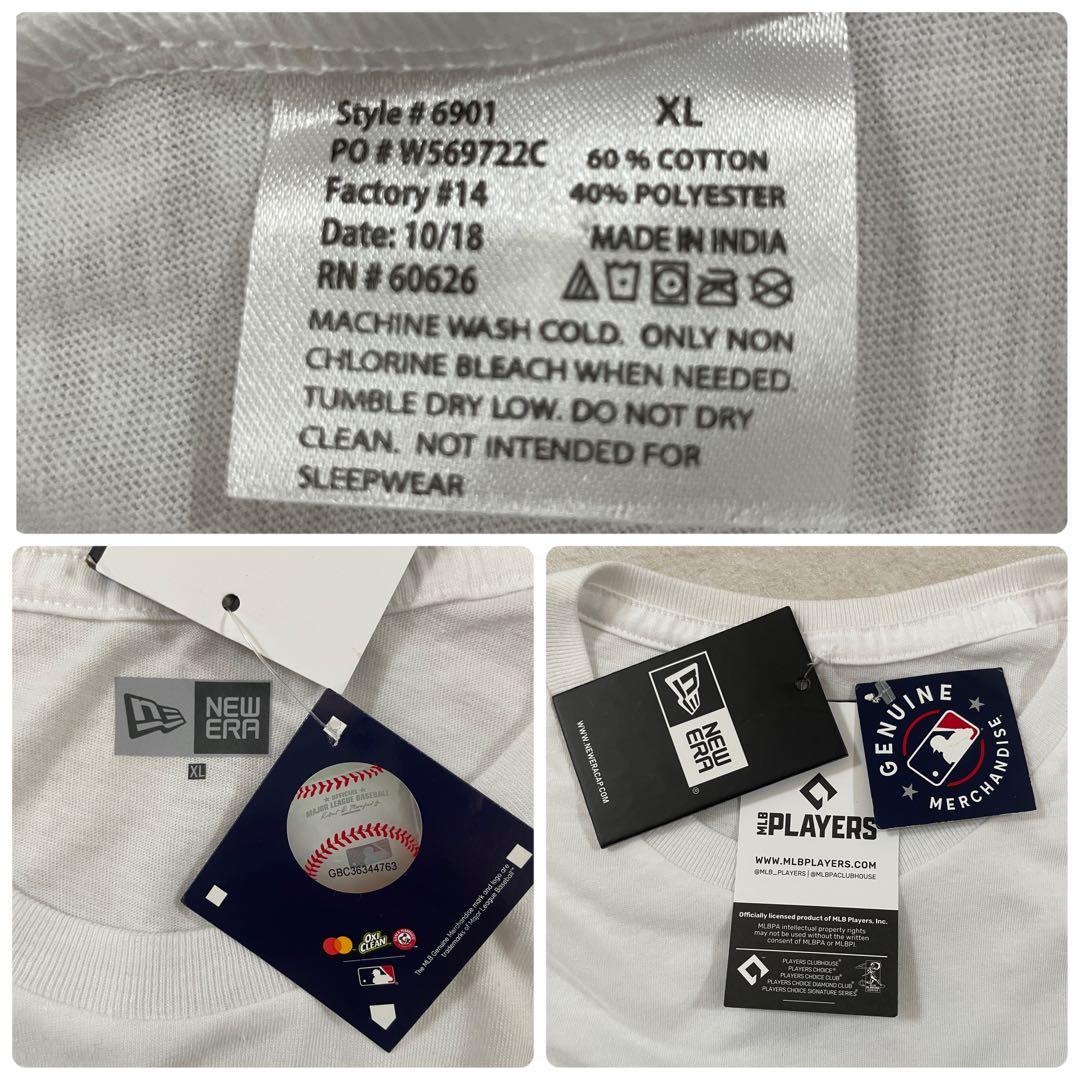 【新品未使用タグ付】NEW ERA 大谷翔平 ピッチャー Tシャツ XL 白色