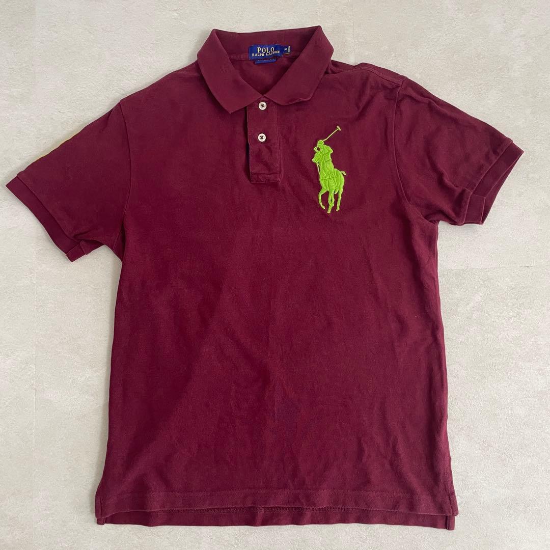古着 POLO RALPH LAUREN 半袖ポロシャツ ビックポニー刺繍