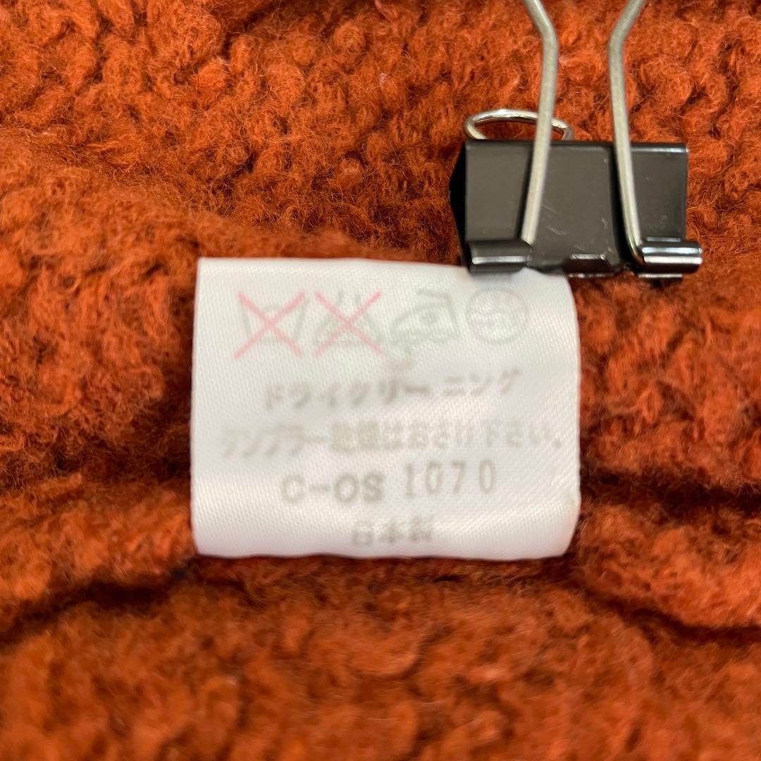 【美品】Paul Smith ニット 長袖カーディガン 日本製 L オレンジ