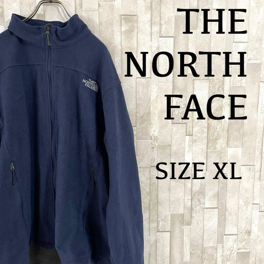 古着 THE NORTH FACE フリースジャケット サイズXL ネイビー