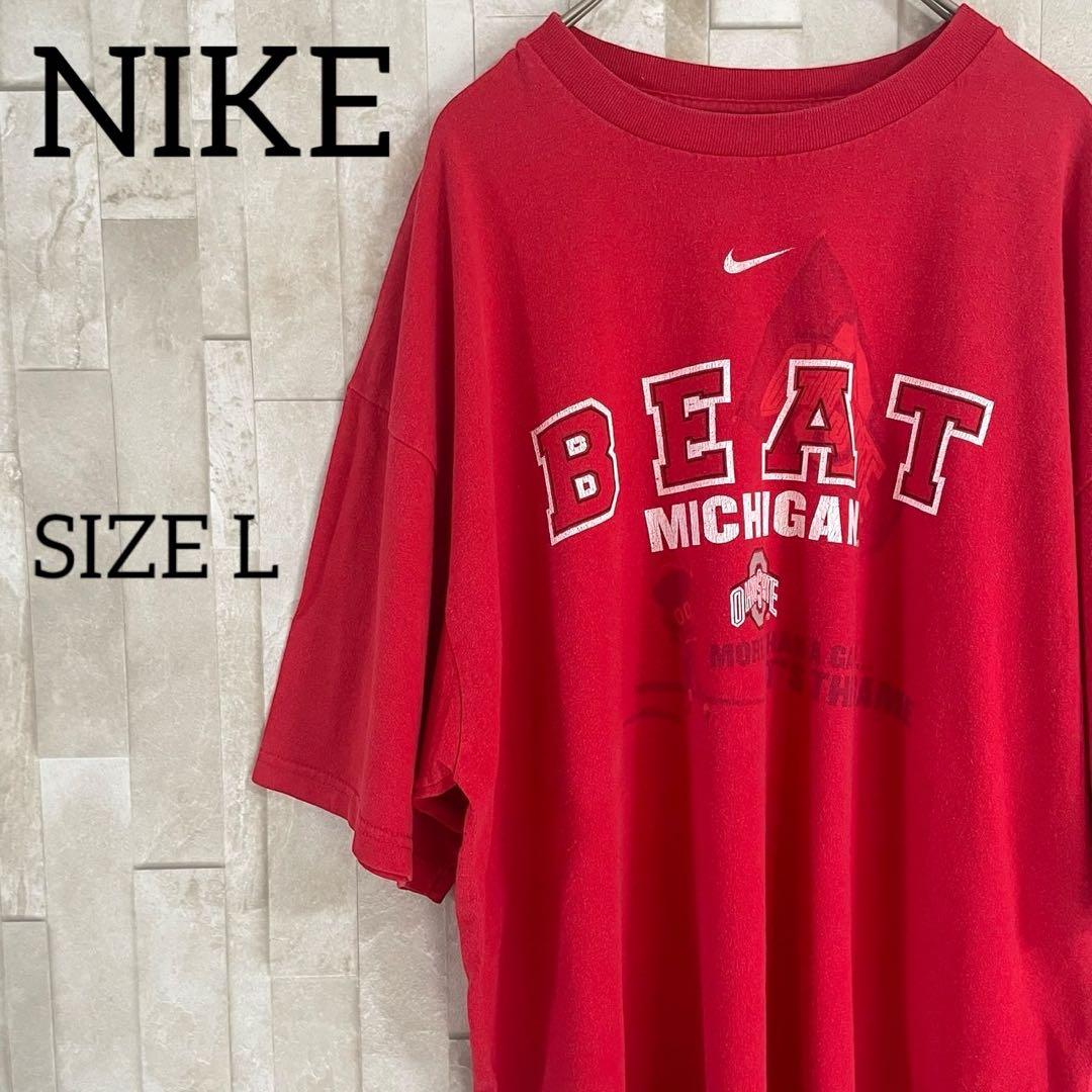 USA古着 NIKE 半袖Tシャツ Lサイズ レッド