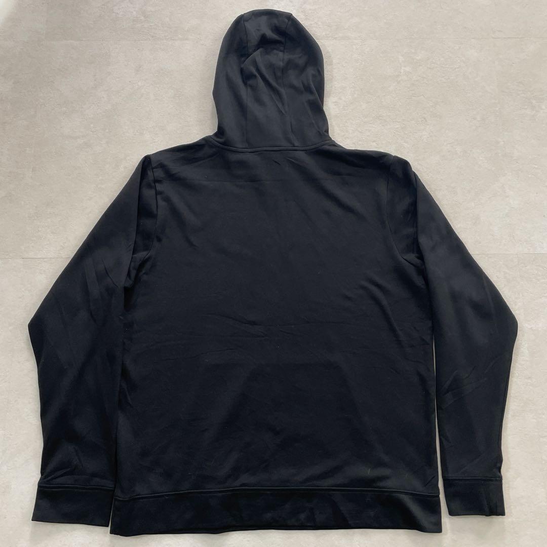 【美品】THE NORTH FACE パーカー ビッグロゴプリント ブラック L