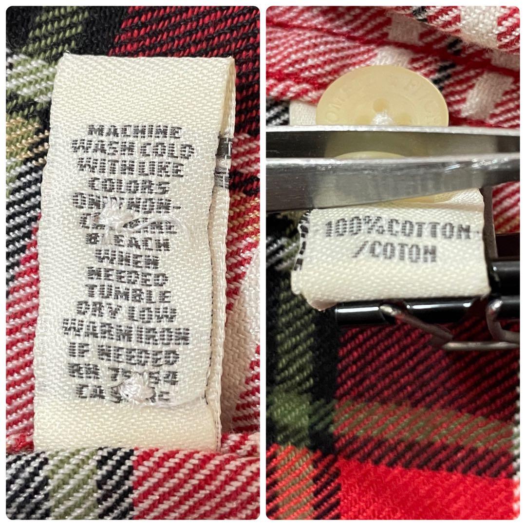 古着 Abercrombie&Fitch チェック柄 ネルシャツ トナカイ刺繍