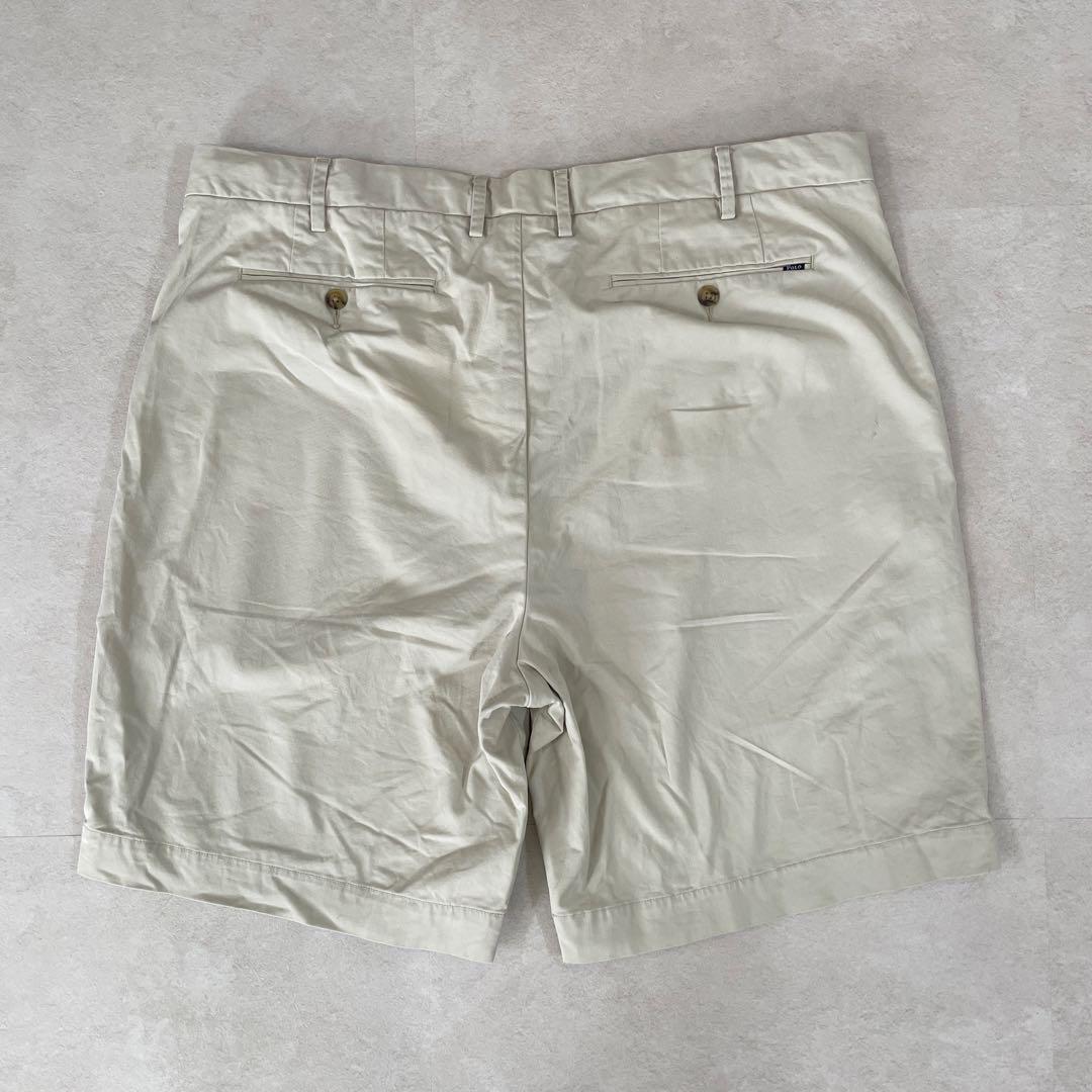 古着 POLO RALPH LAUREN ハーフパンツ サイズ40 ベージュ