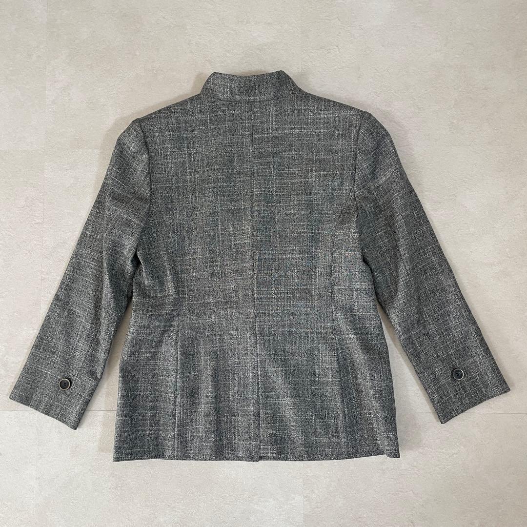 【美品】 Leilian セットアップ シルク混 サイズ9 （M相当）グレー