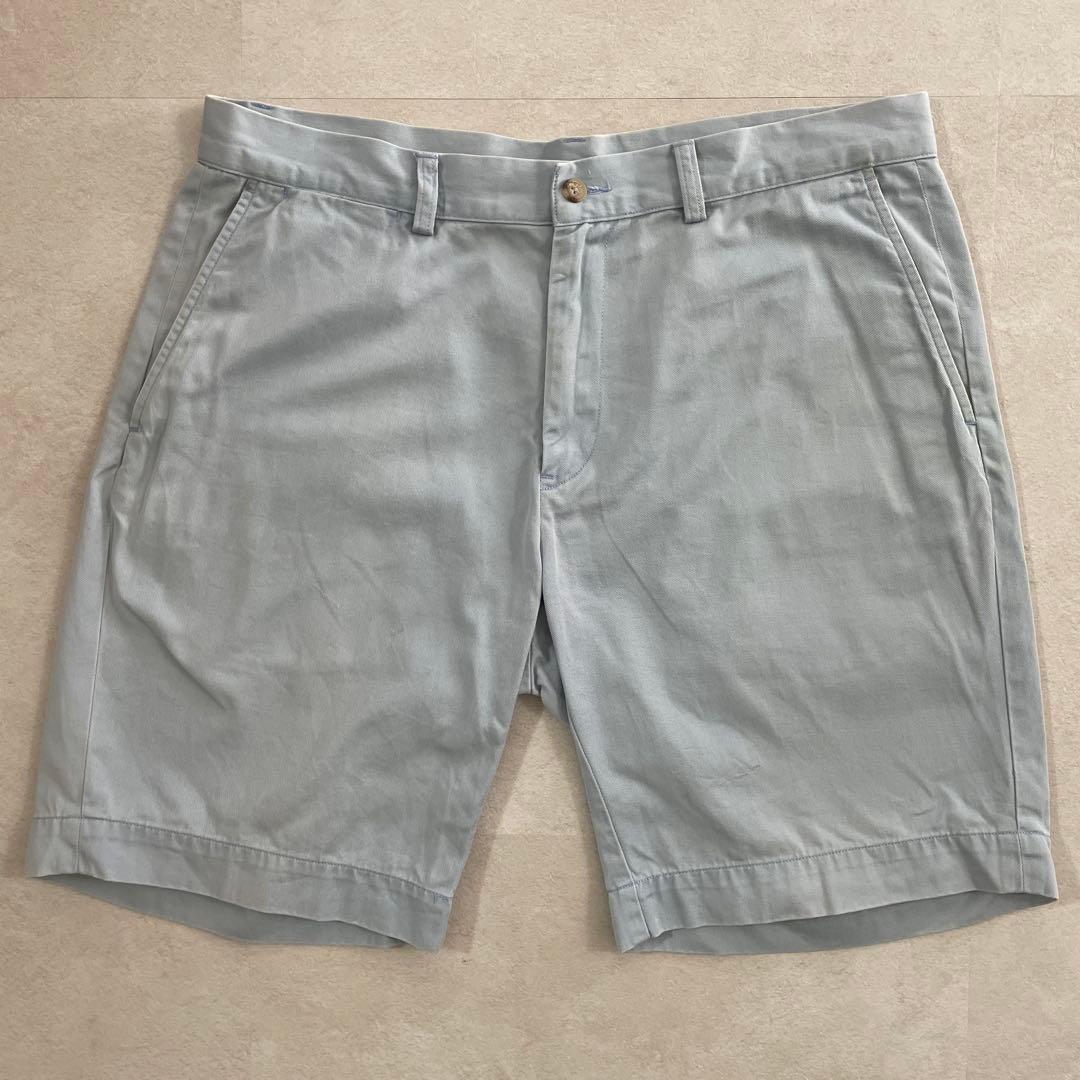 古着 POLO RALPH LAUREN ハーフパンツ ライトブルー 34