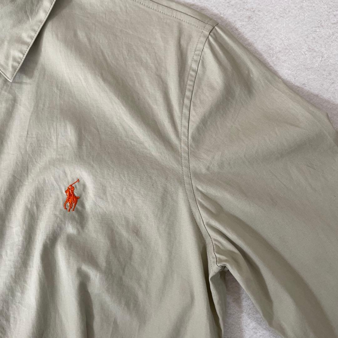 90s RALPH LAUREN 長袖シャツ サイズ9 ベージュ