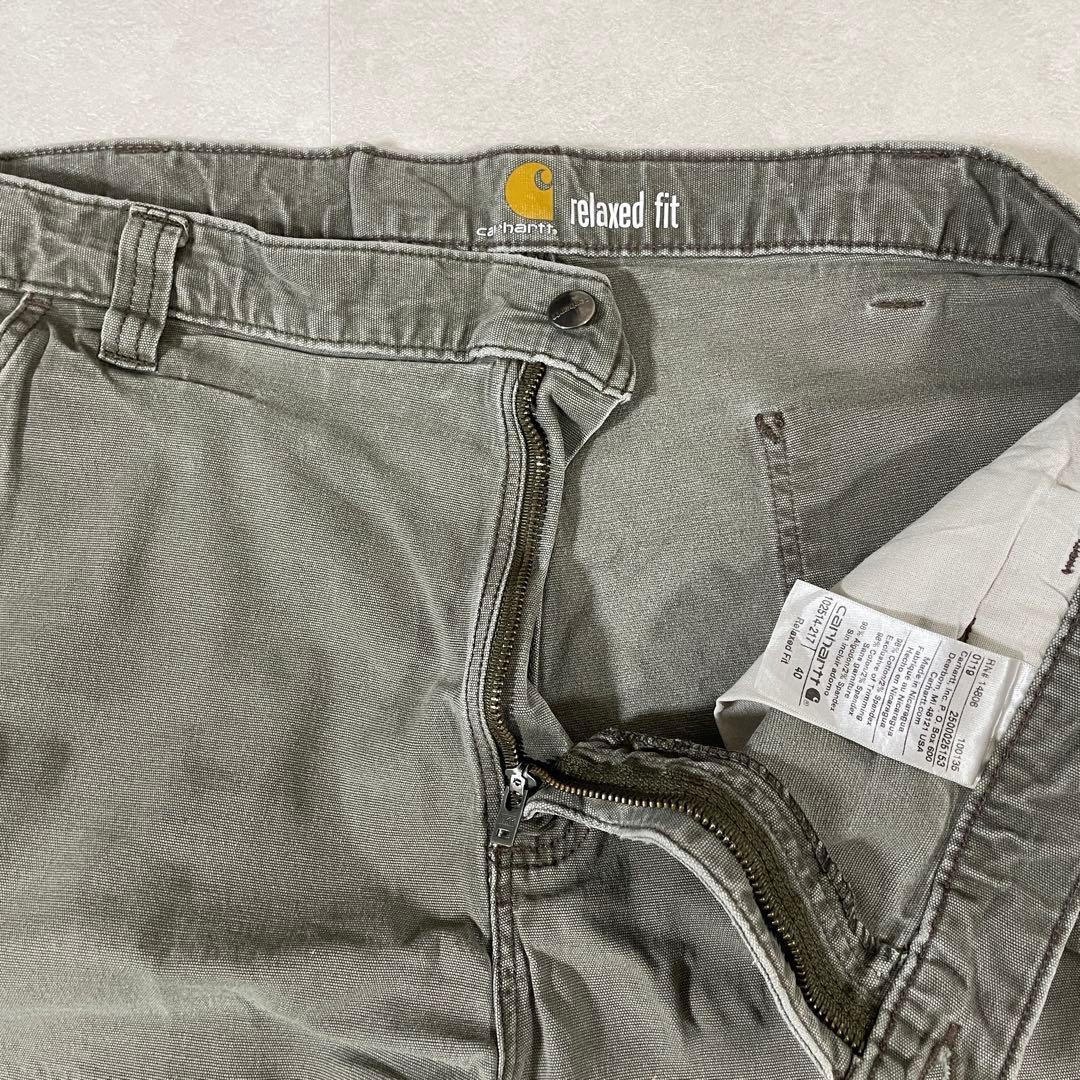 古着carhartt ハーフパンツ サイズ40 グレー