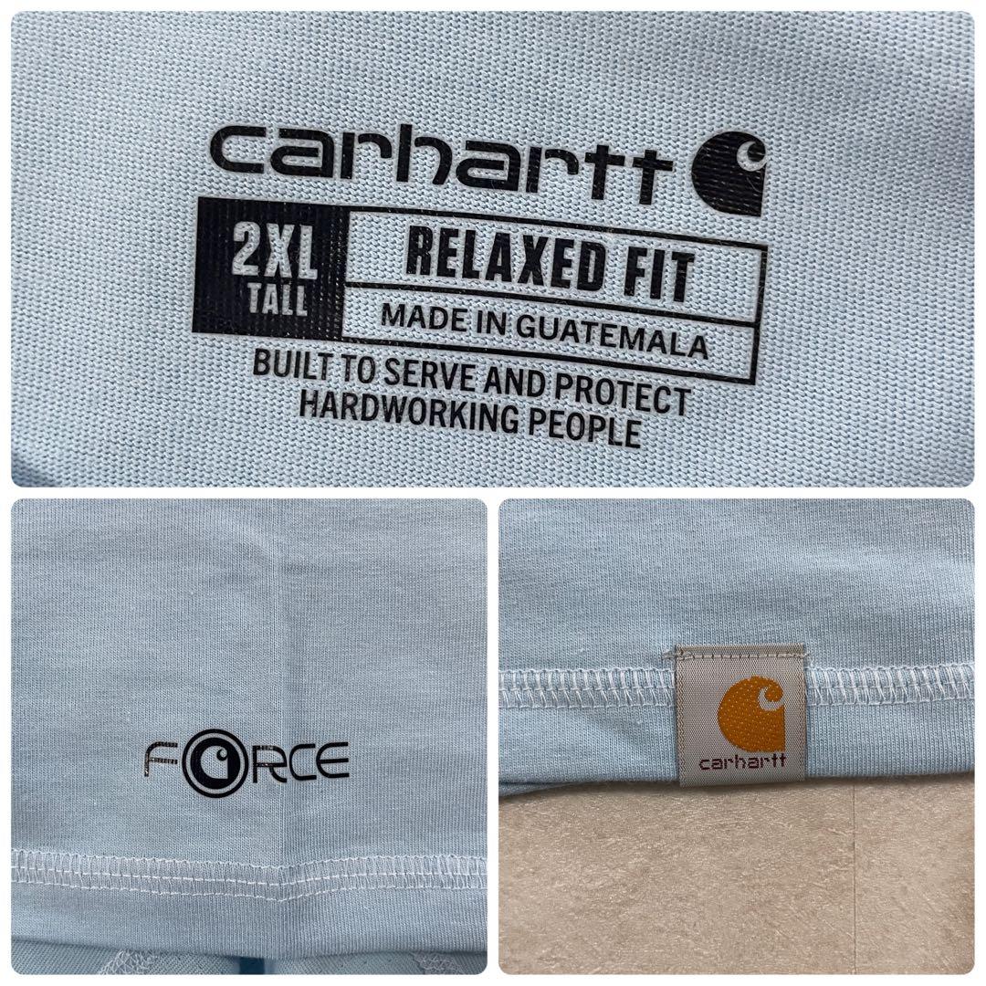 【新品未使用タグ付】carhartt クルーネック Tシャツ 水色 2XL