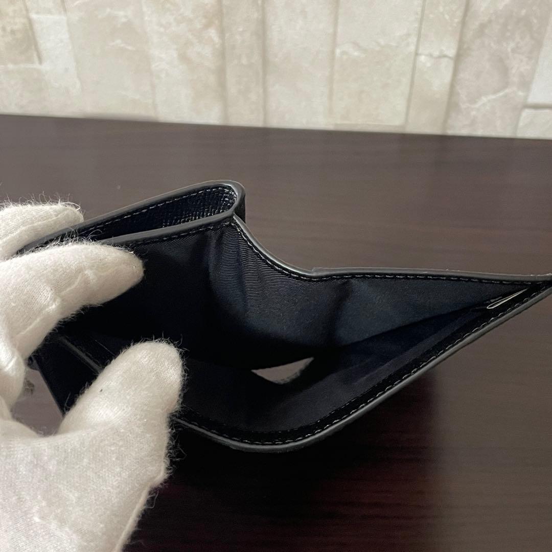 訳あり新品 COACH 二つ折り財布 ブラック