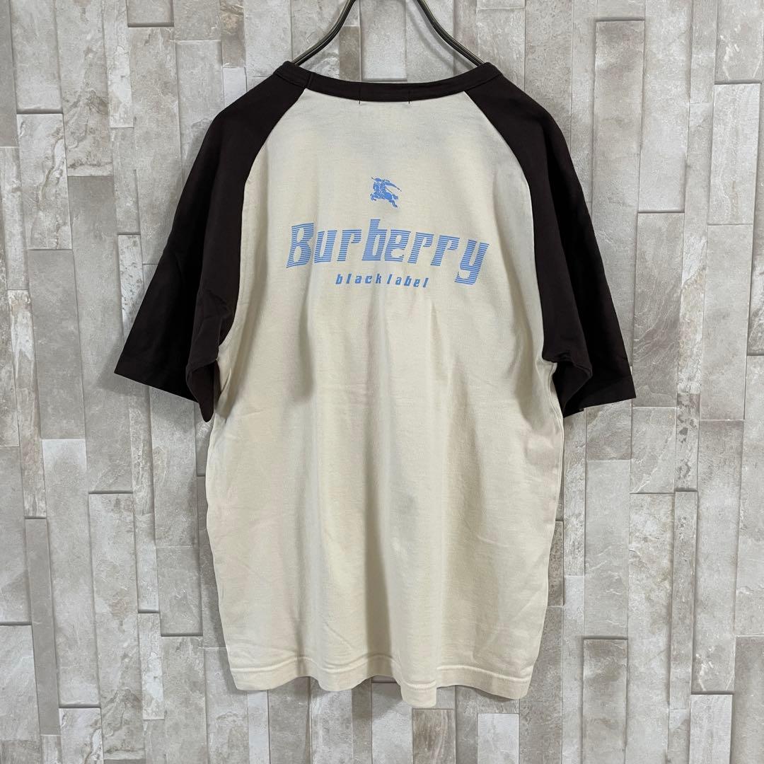 古着 BURBERRYBLACK LABEL 半袖Tシャツ 2サイズ ツートン
