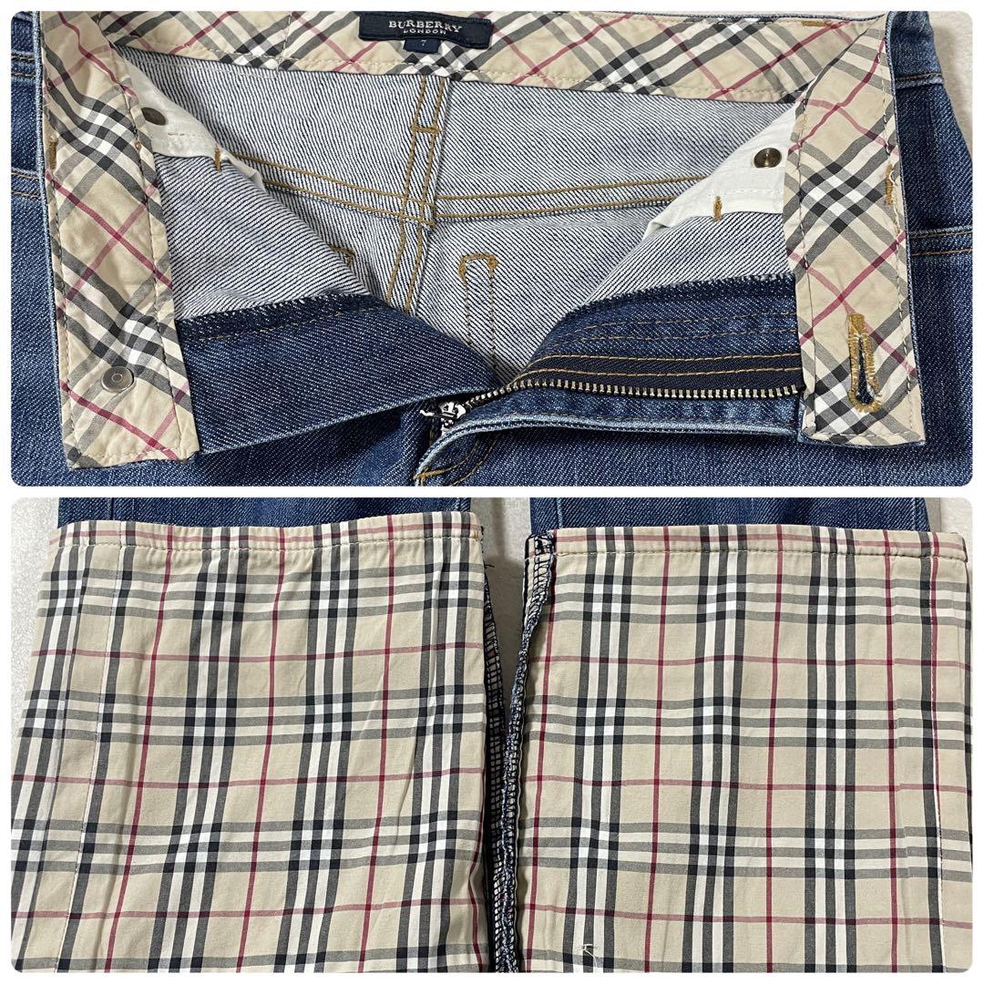 古着 BURBERRY LONDON デニム バーバリーチェック サイズ7
