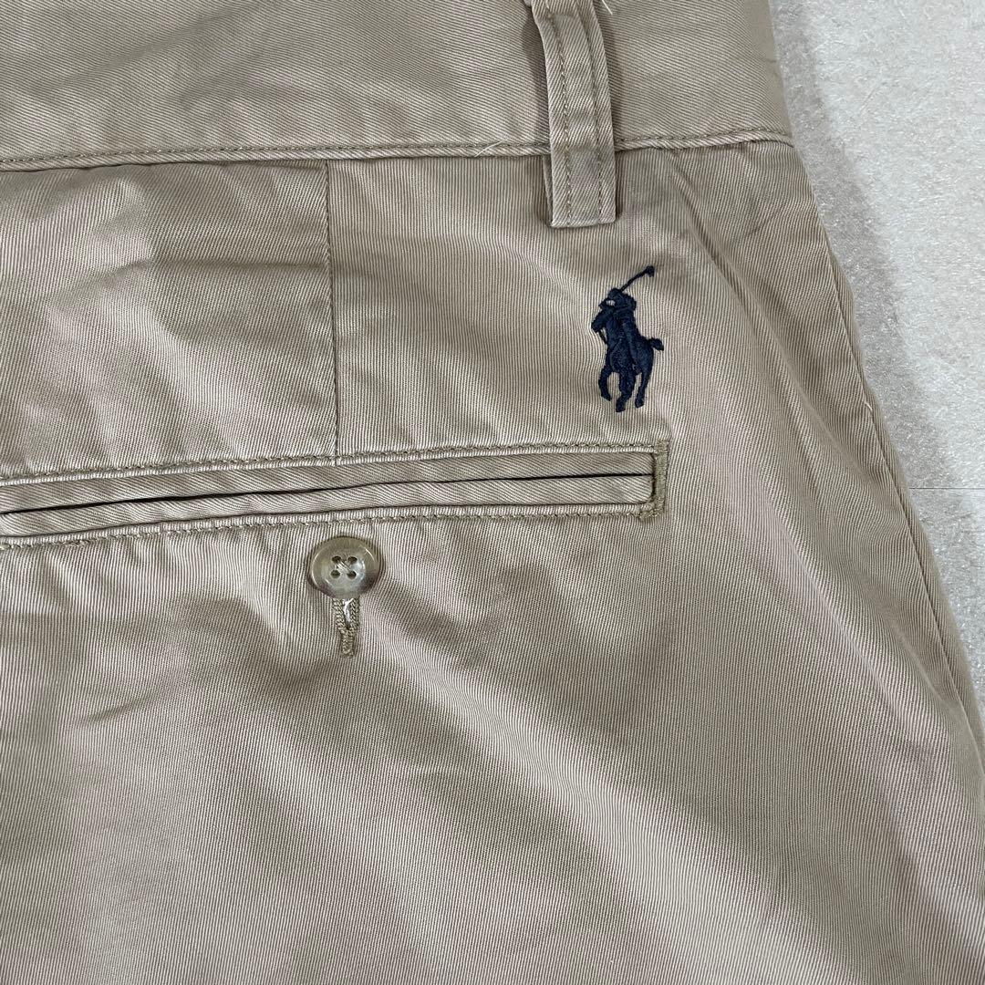 古着 POLO RALPH LAUREN ハーフパンツ サイズ32 ベージュ
