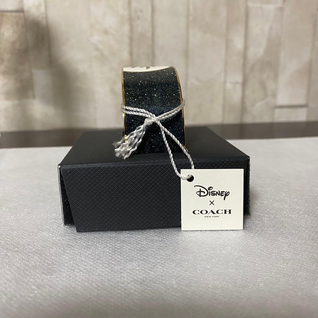 【希少限定コラボ】訳あり新品 COACH×DISNEY ワイド バングル 箱付