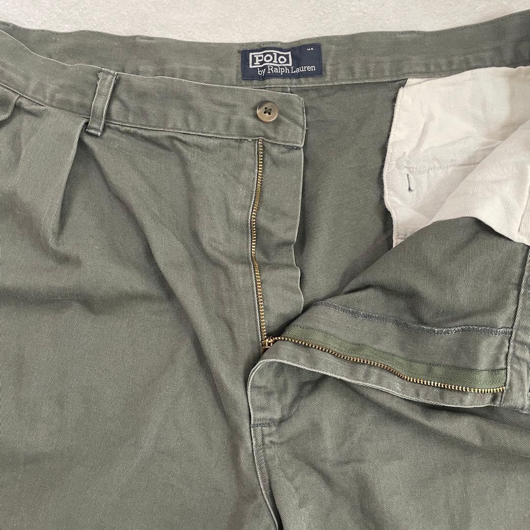 【美品】90s POLO RALPH LAUREN ハーフパンツ 40 グレー