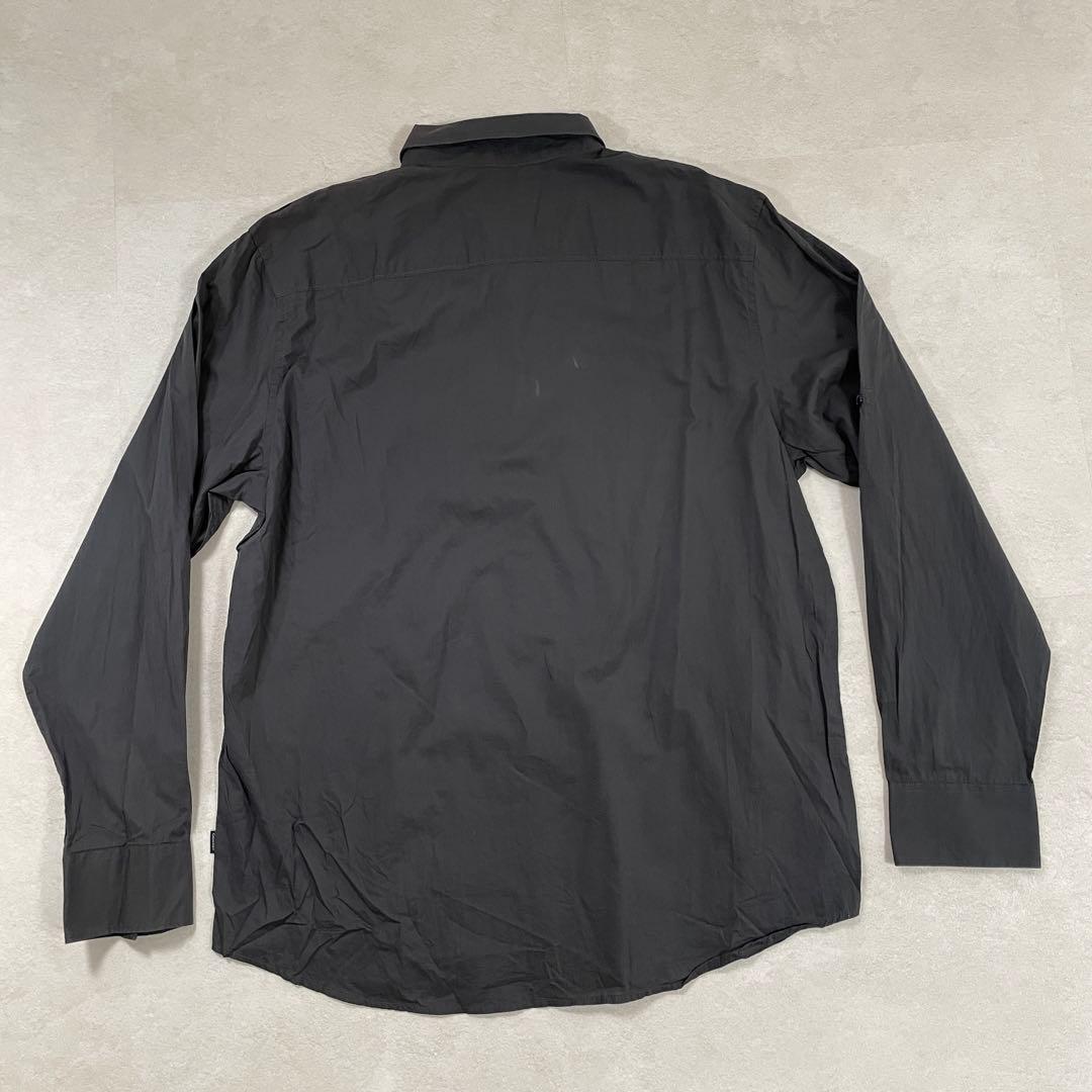 古着 Calvin Klein 長袖シャツ サイズXL ブラック
