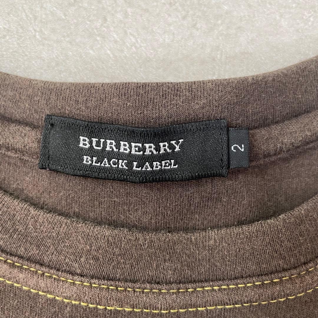 【美品】BURBERRY BLACK LABEL バーバリーチェック Tシャツ