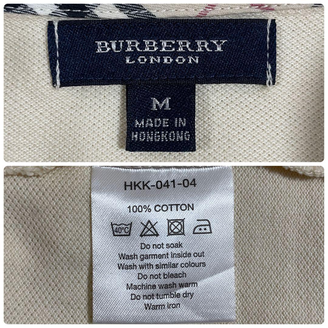 古着 BURBERRY LONDON ポロシャツ ロゴ刺繍 バーバリーチェック
