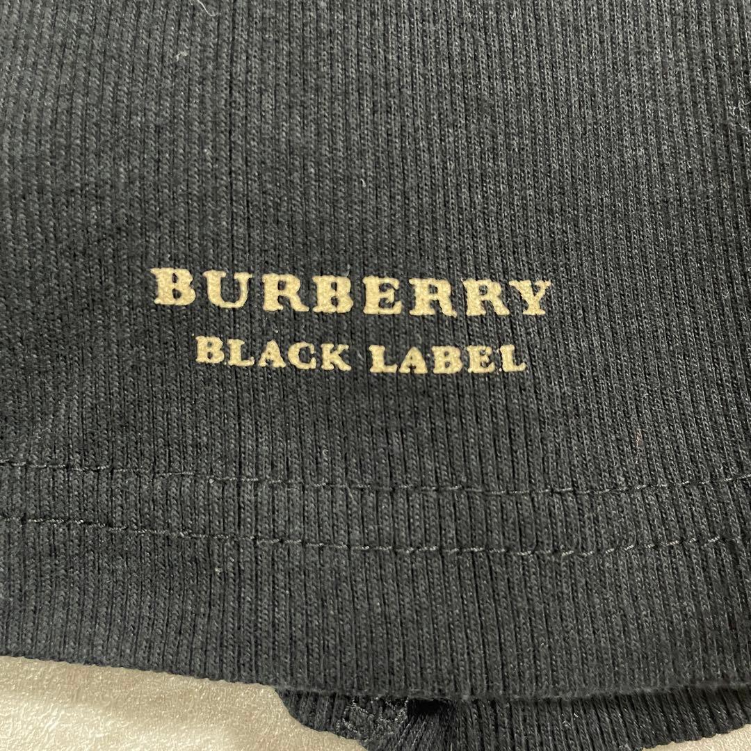 【美品】BURBERRY BLACK LABELポロシャツ サイズ2 ブラック