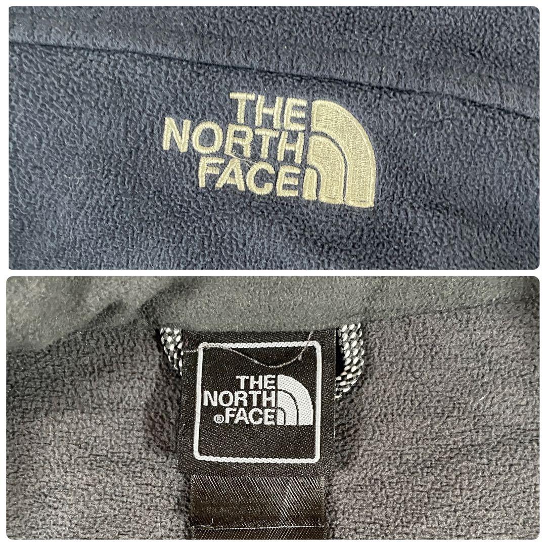 古着 THE NORTH FACE フリースジャケット サイズXL ネイビー
