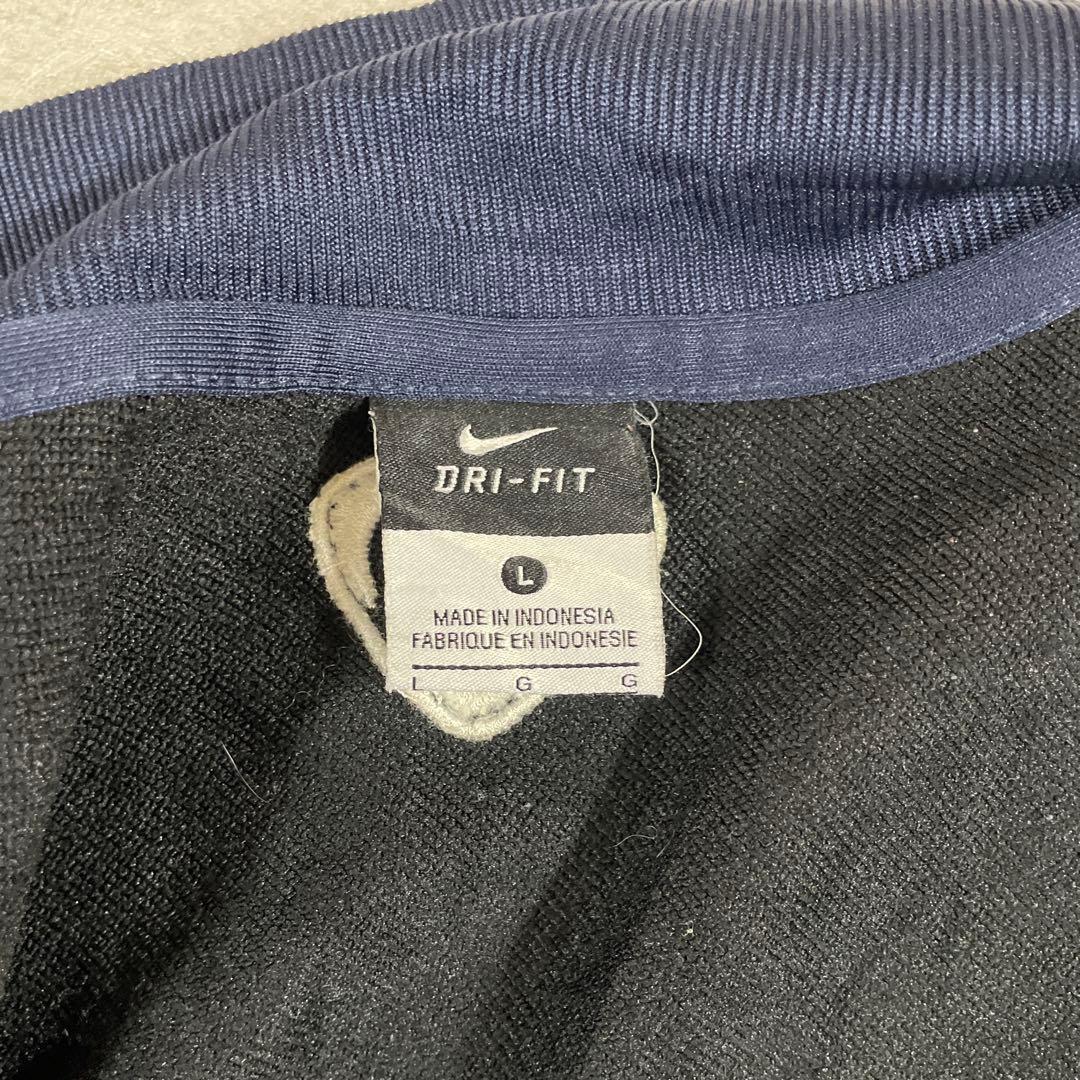 古着 NIKE トラックジャケット DRI-FIT バイカラー Lプリント