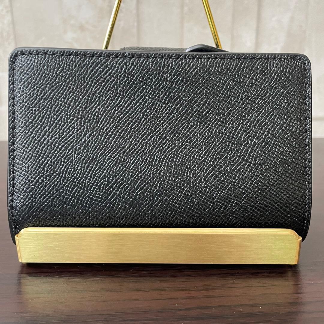 訳あり新品 COACH 二つ折り財布 ブラック