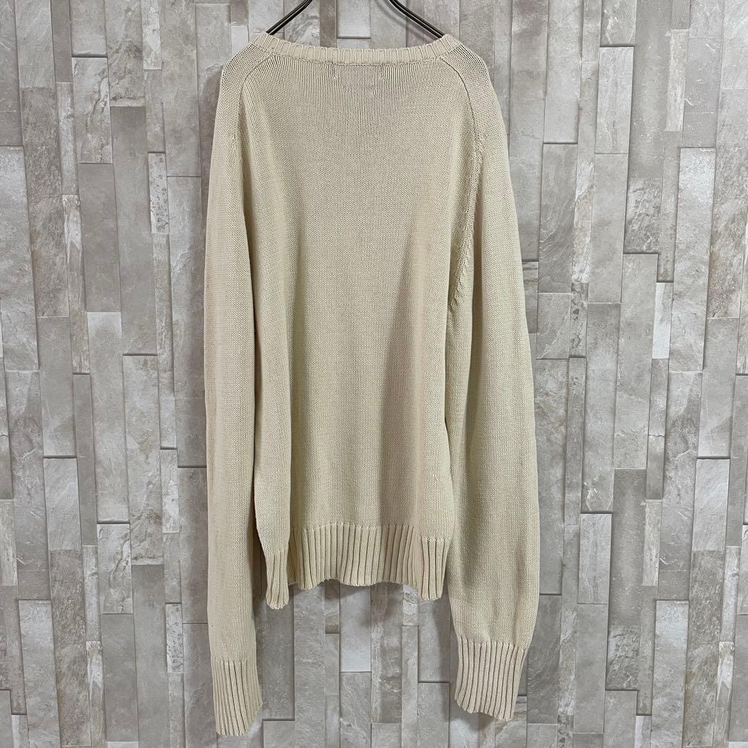 90s POLO RALPH LAUREN ニット セーター ポニー刺繍 厚手